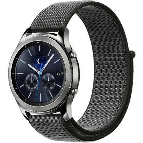 Curea ceas Smartwatch Samsung Galaxy Watch 4, Watch 4 Classic, Gear S2, iUni 20 mm Soft Nylon Sport,